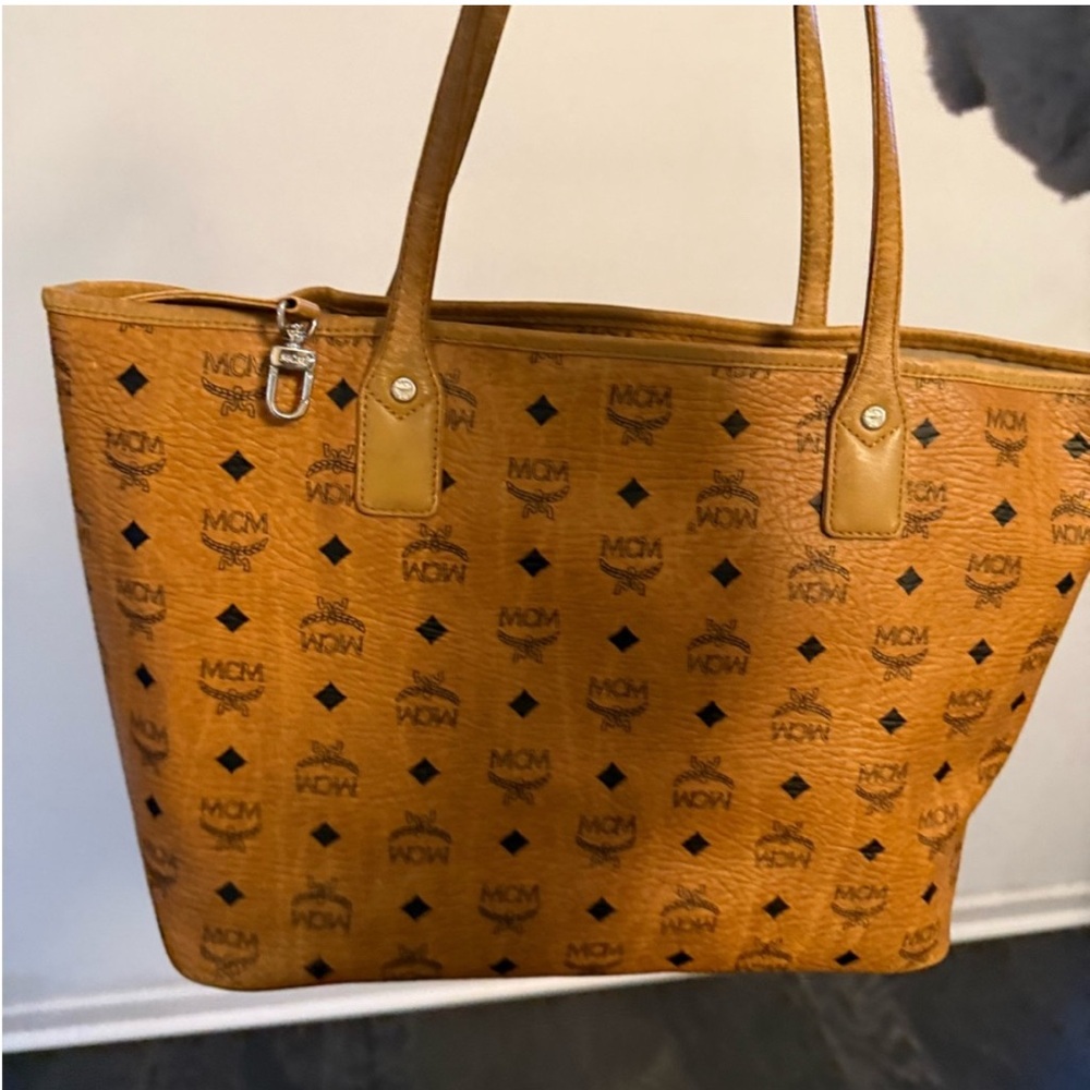 MCM Cognac Visetos Tote - Picture 1 of 1